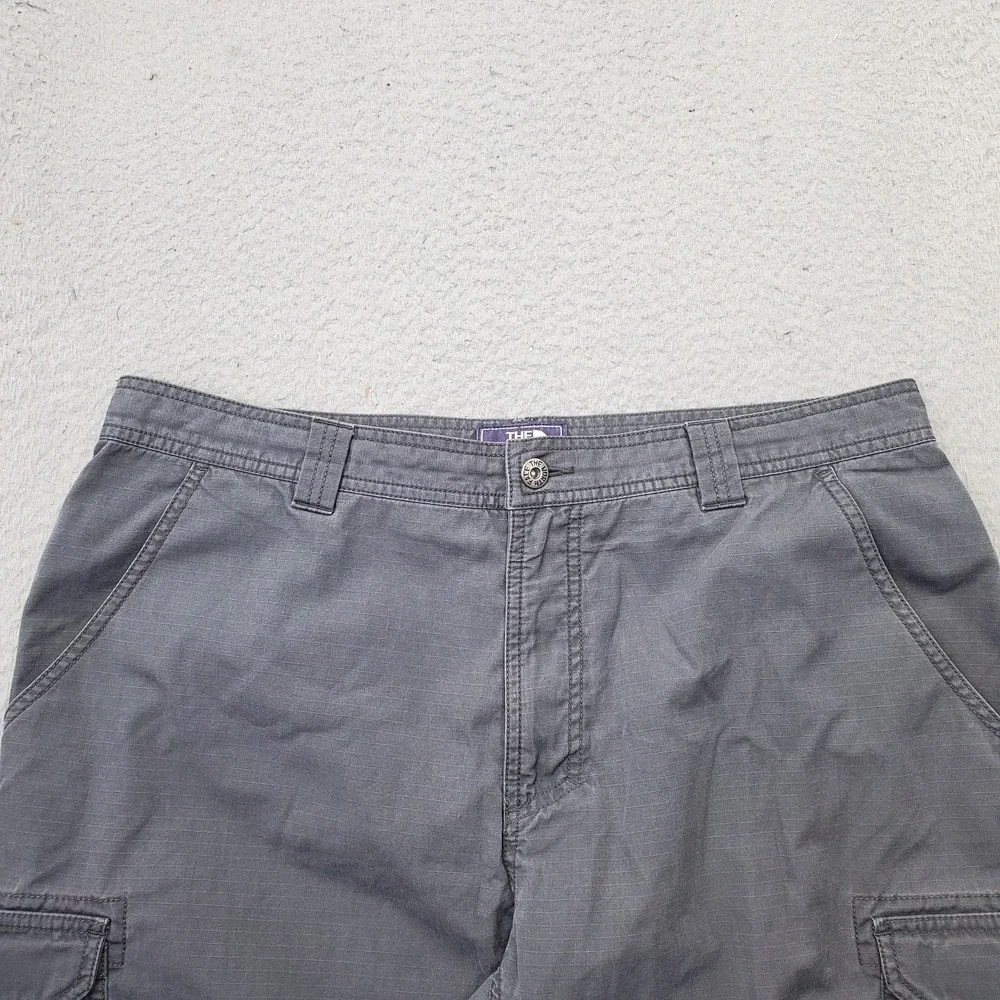 The North Face Cargo Shorts Mens 38 Gray Relaxed Utility Pocket Hiking Outdoor